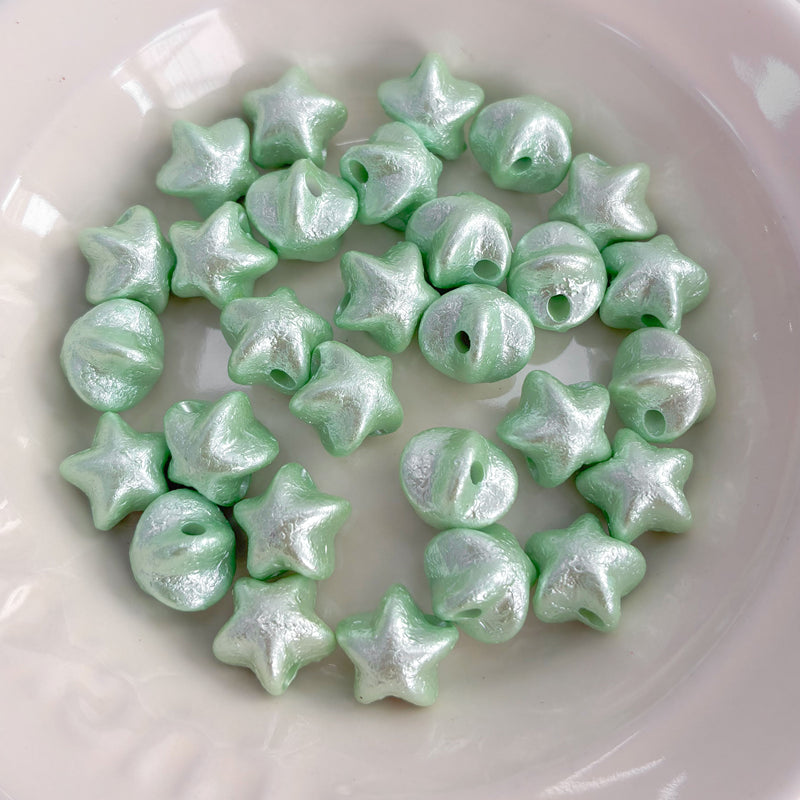 Perles en soie perles acryliques en forme de perles avec trou droit