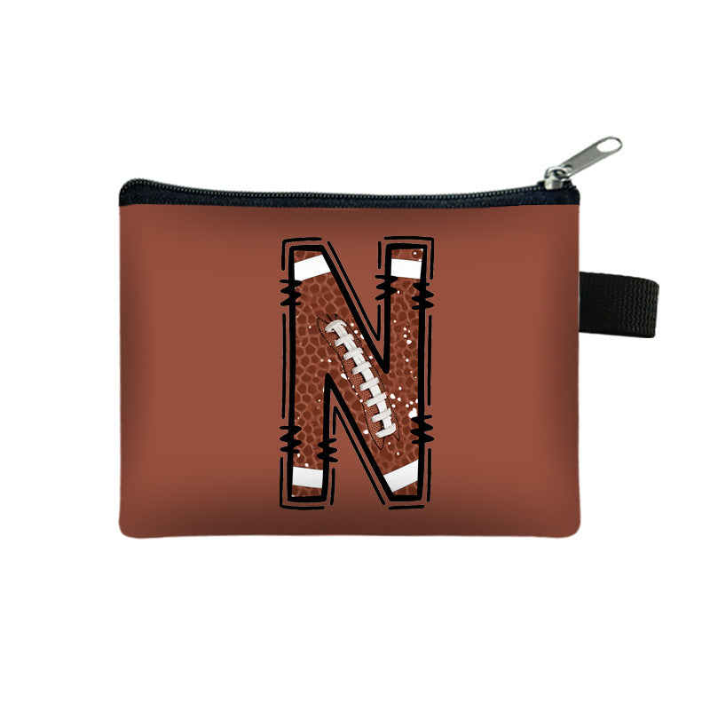 Creative Baseball Themed Lettre Coin Purse