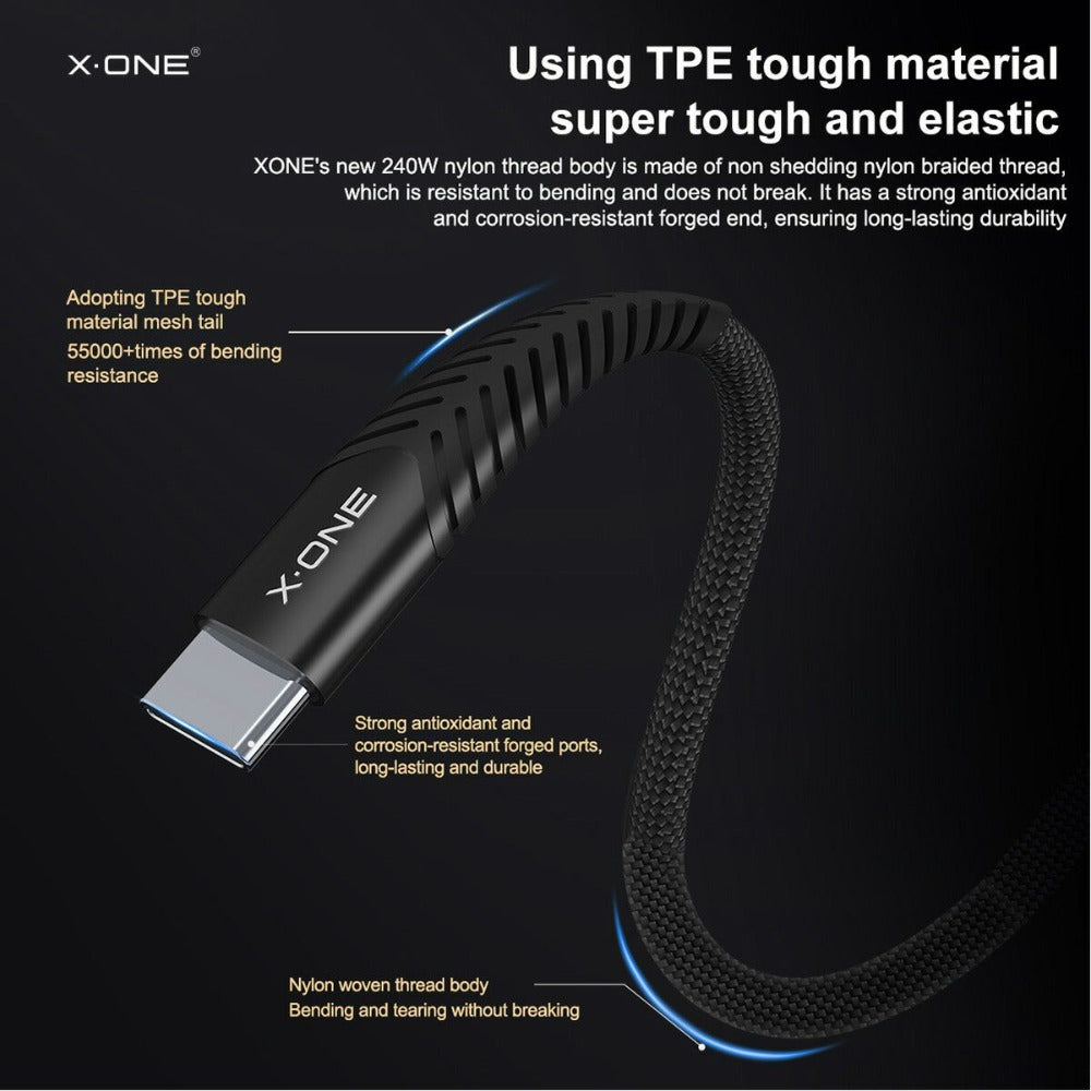 Câbles de recharge rapide de type C double 240W