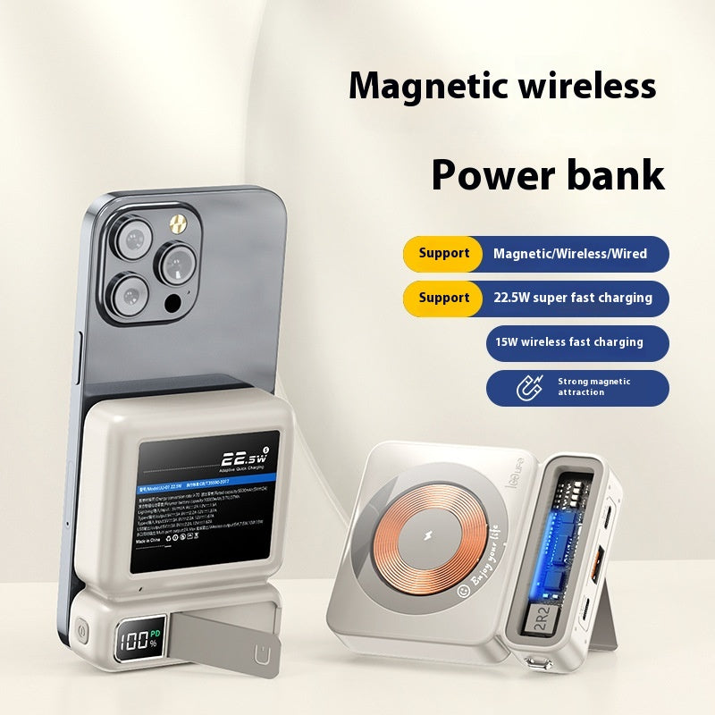 Grande capacité 225W Banque de puissance magnétique sans fil à charge rapide