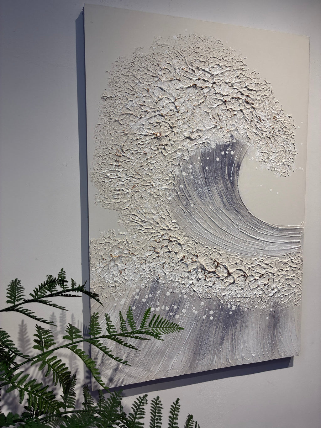 24x36 Ensemble de 2 œuvres d'art murale de la vague océanique