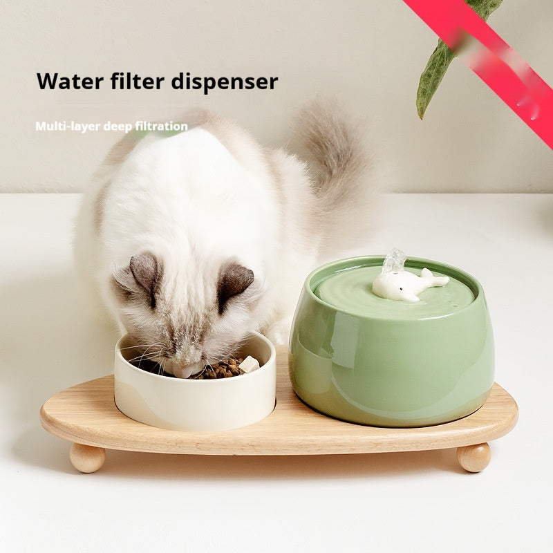 Céramique Automatique Recirculation Filtre Distributeur d'eau Cat Bowl