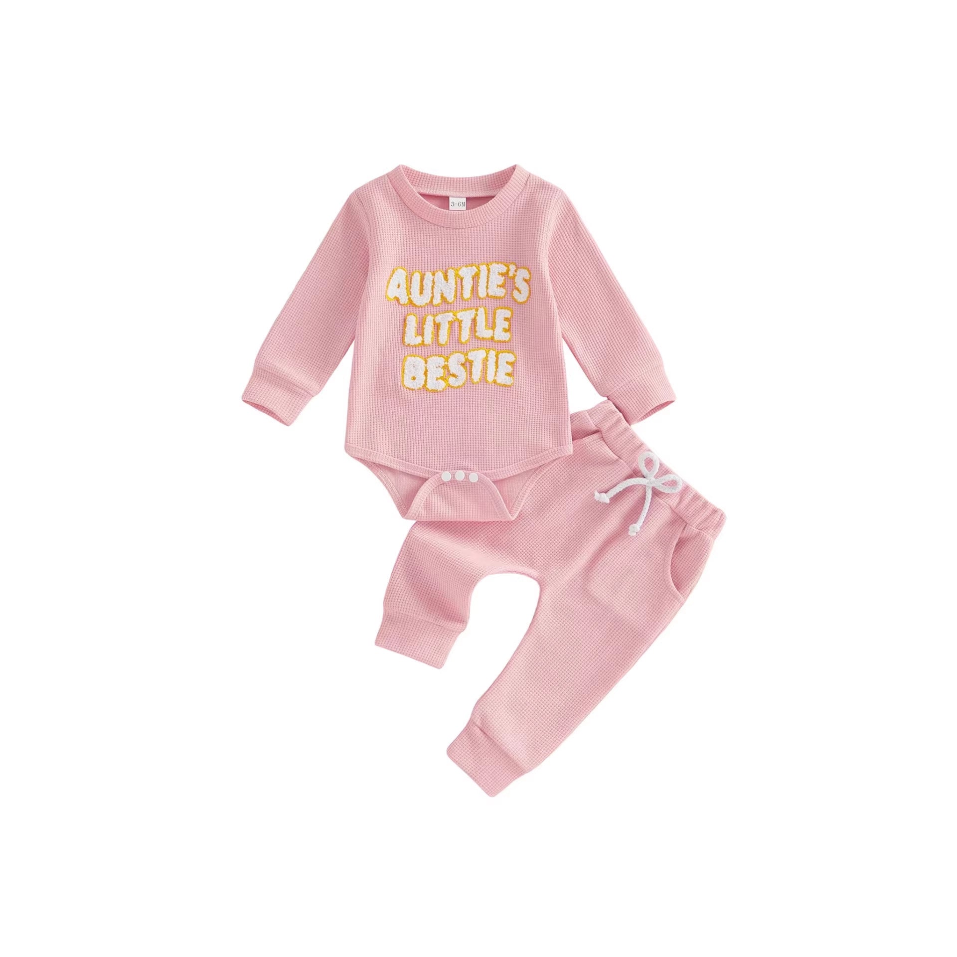 Ensemble à capuche brodée décontractée et polyvalente pour enfants