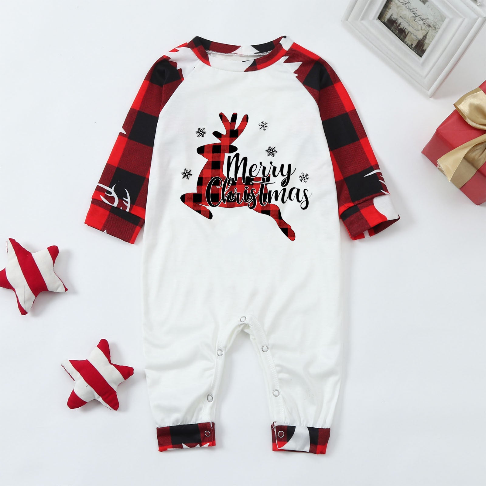 Arbre de Noël Imprimer Accueil Porter Pyjamas Ensemble Parent-enfant