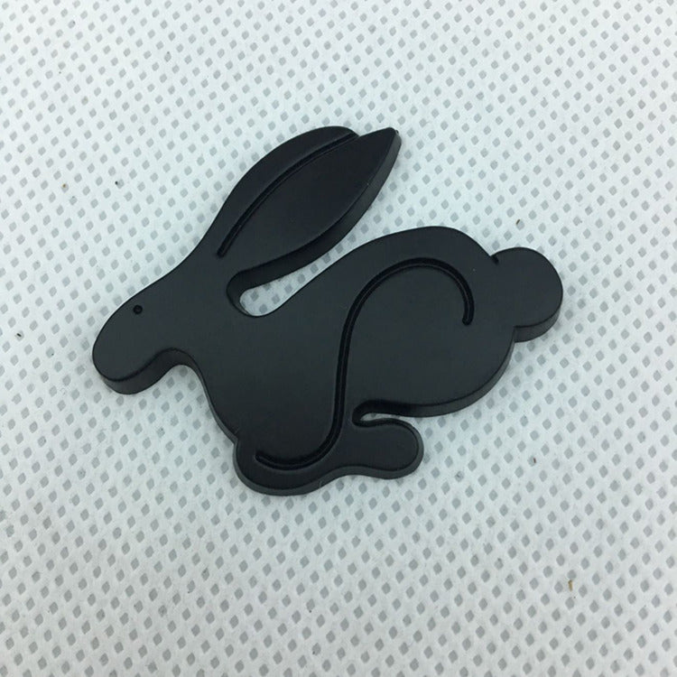 Logo de voiture 3D Stereo Rabbit Metal