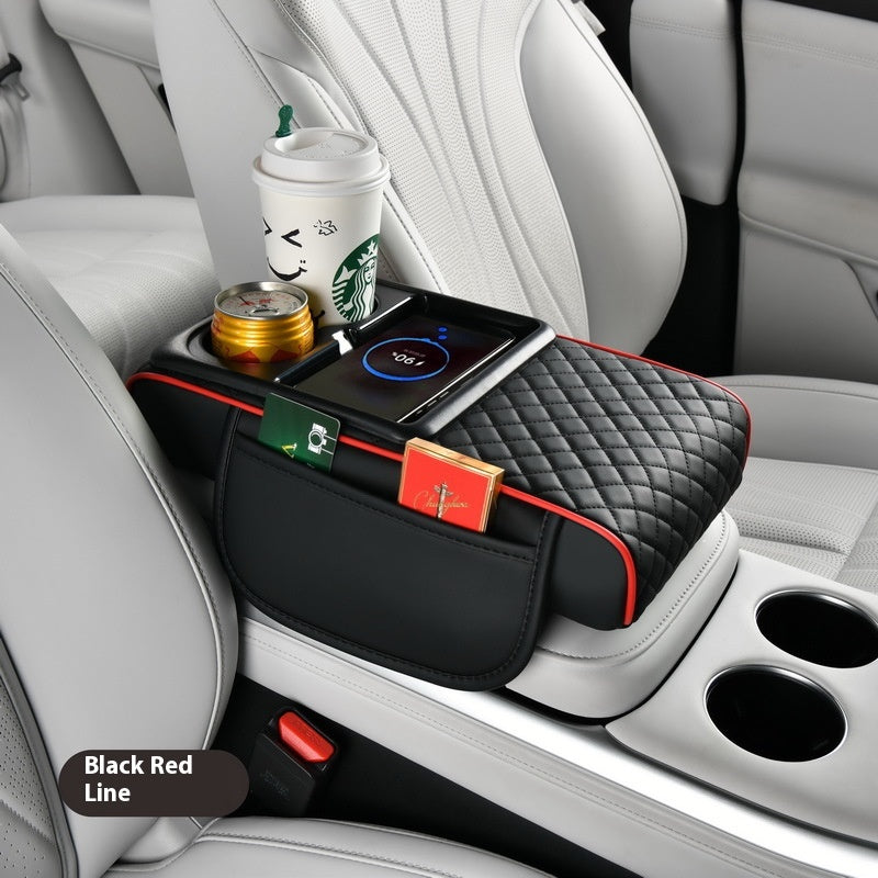 Automobile Armrest Box Cover Smart Wireless Charging Tissu de charge rapide multifonction
