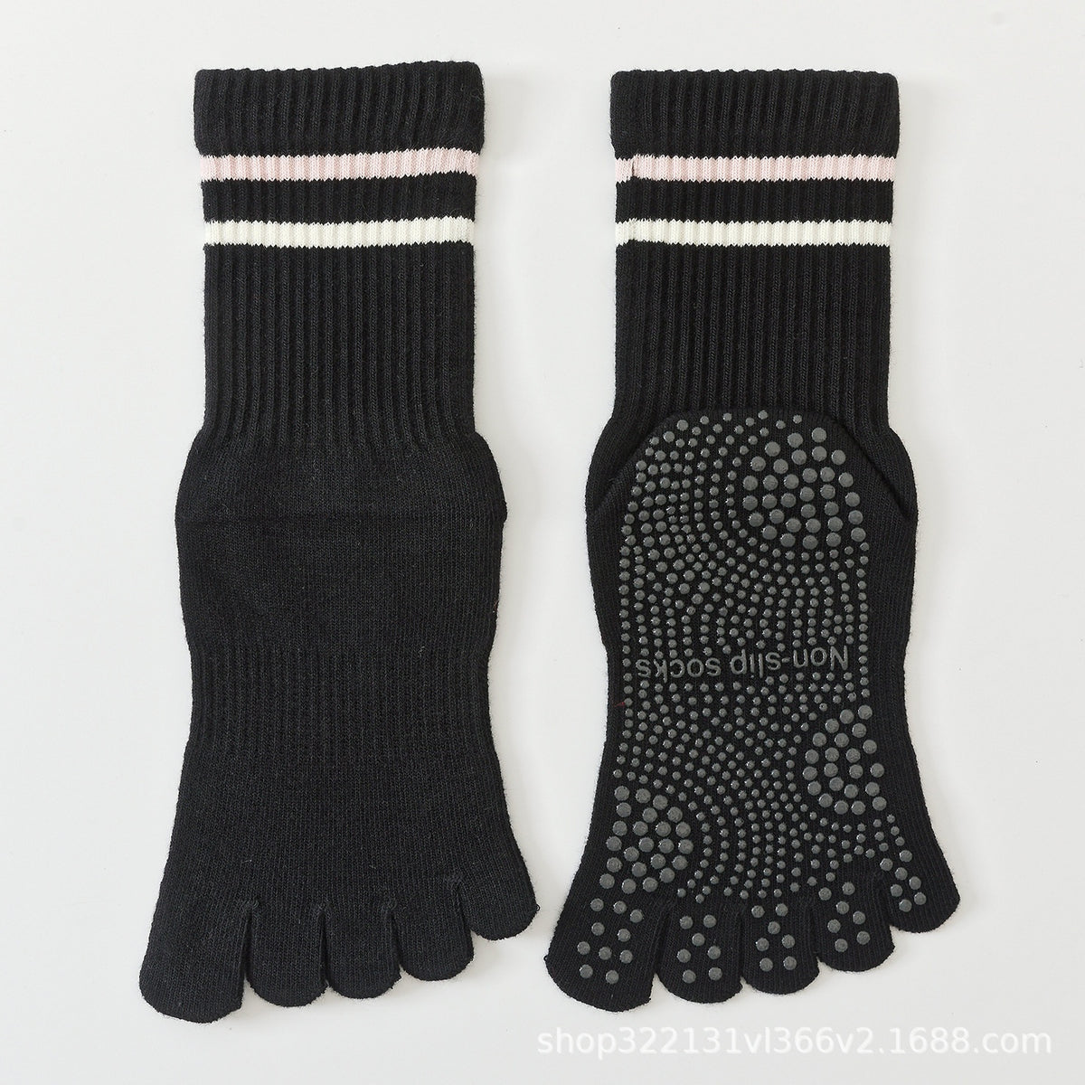 Gym Chaussettes antidérapantes à pieds pleins Femmes disponibles en différentes tailles