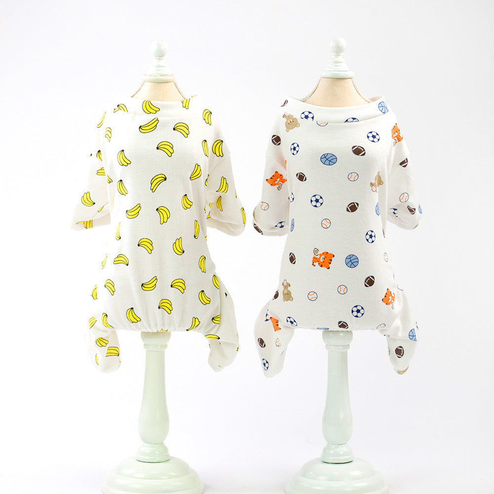 Vêtements pour animaux de compagnie Pyjama de cinq couleurs