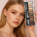 12 nuances Matte Cement foncé Smoky Eyeshadow Palette