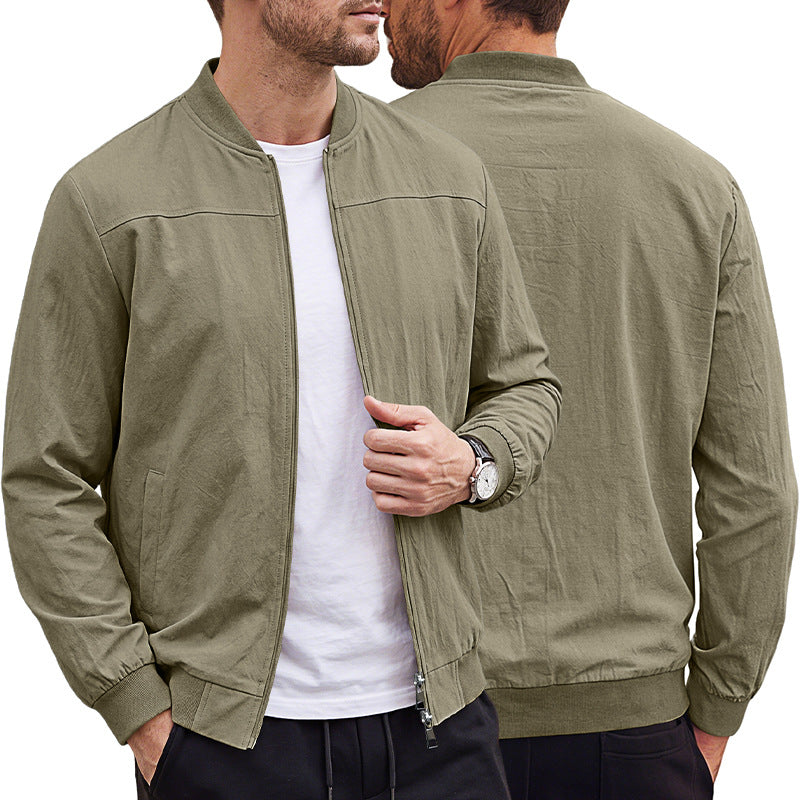 Veste de baseball pour hommes avec veste de sport zipper