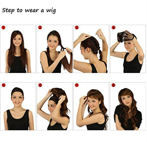 Femme courte cheveux droit Modeable Perruque dorée teinte Mesh tête de femme