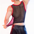 Hommes Sexy Form-fitting High-Stretch Léger et respirant Tank Top