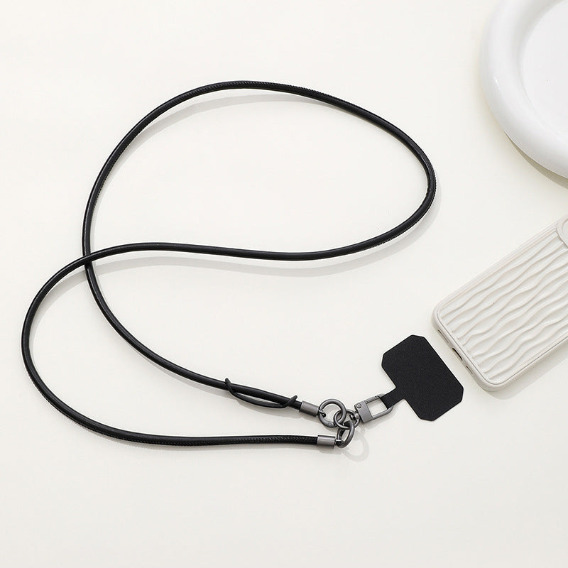 Leather Mobile Phone Lanyard Crossbody Anti-lost Back Halter Strong Durable Strap Rope