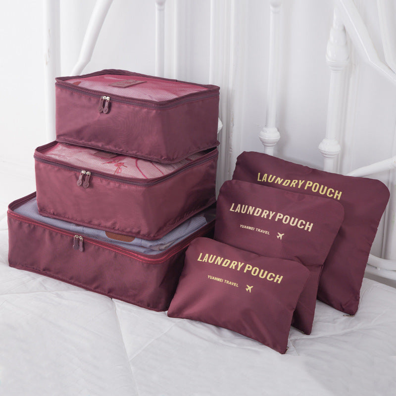 Sac de rangement à six pièces