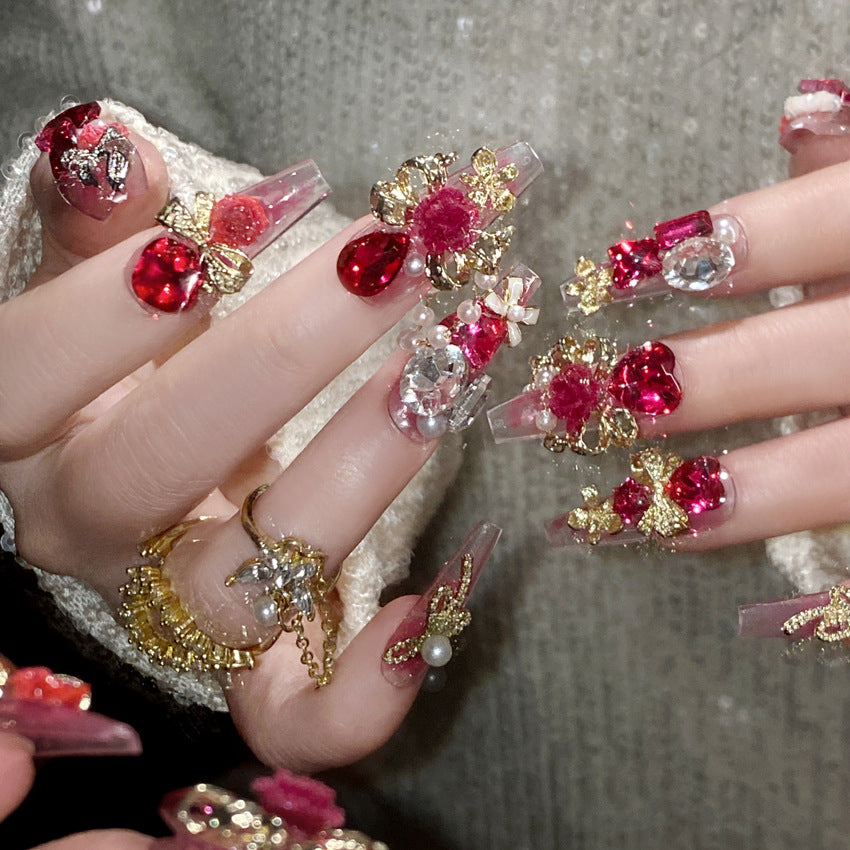 Patch de faux ongles chinois de Bow fini