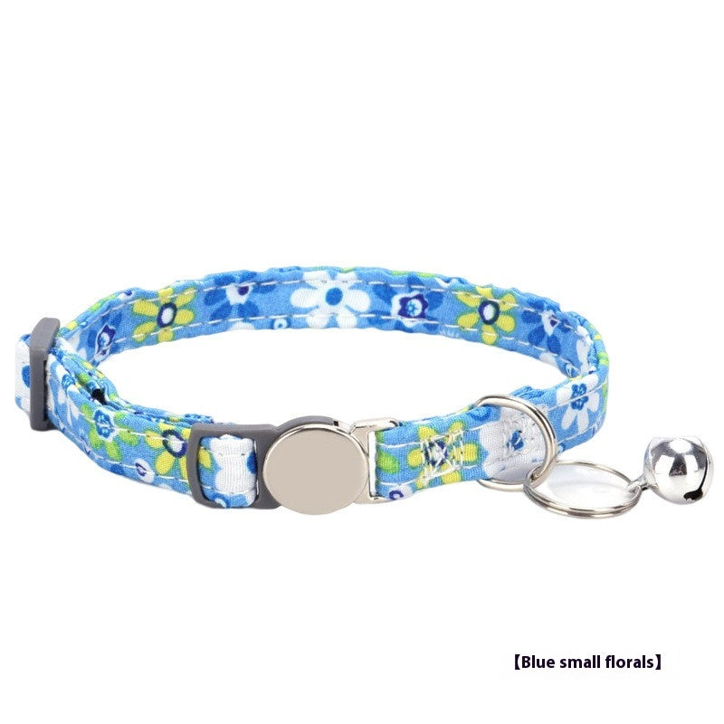 Bohème doux petit collier de chat floral
