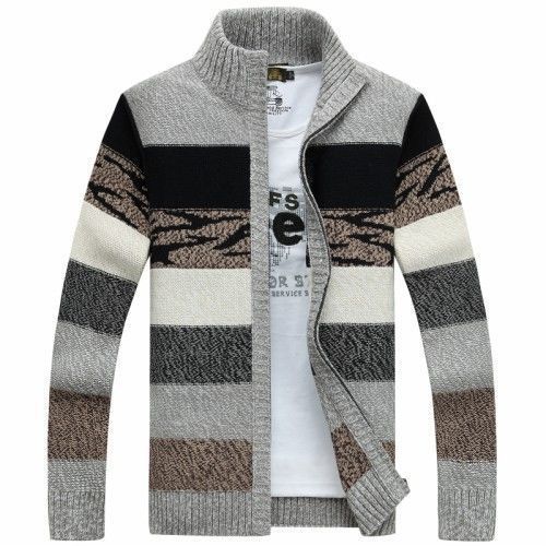 Chandail de cardigan épais pour hommes