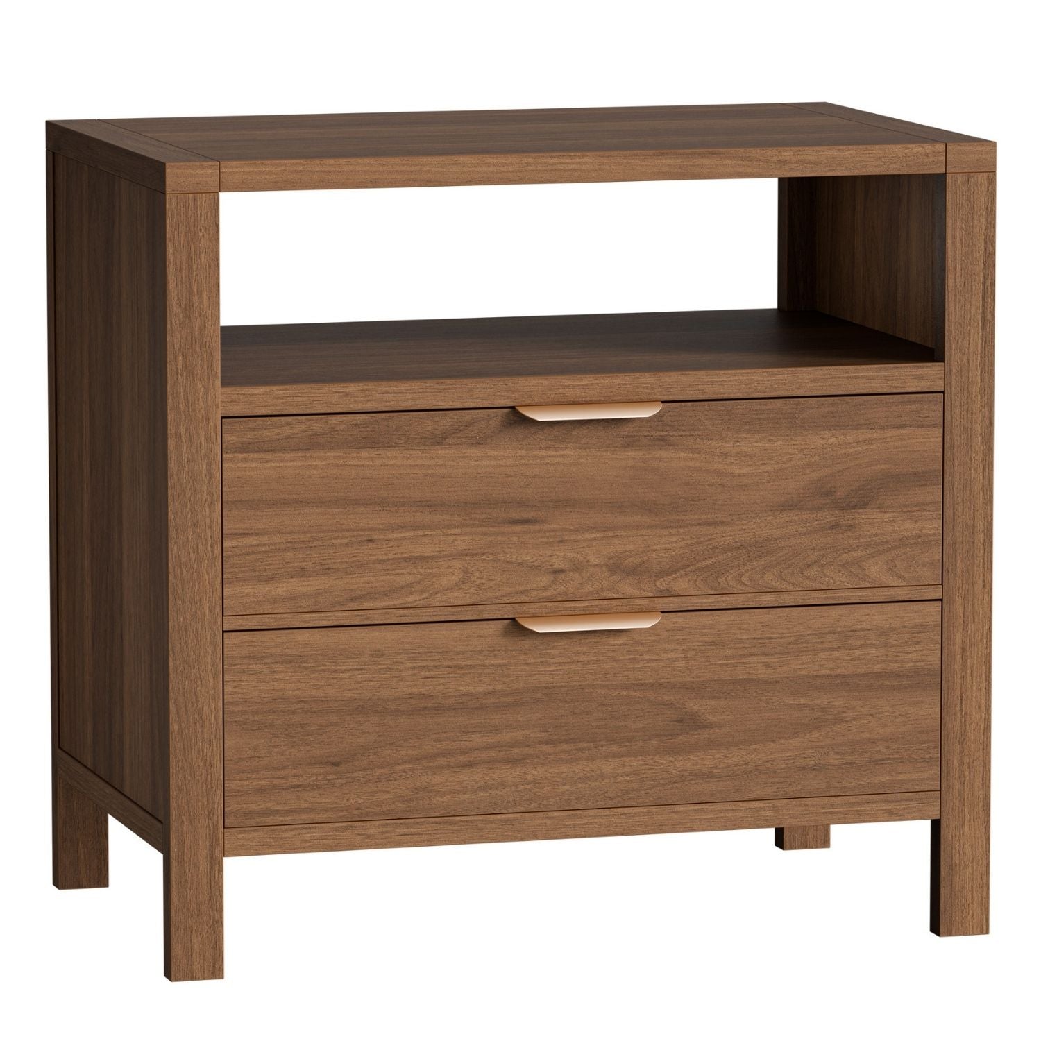 Table de chevet avec 2 tiroirs et plateau