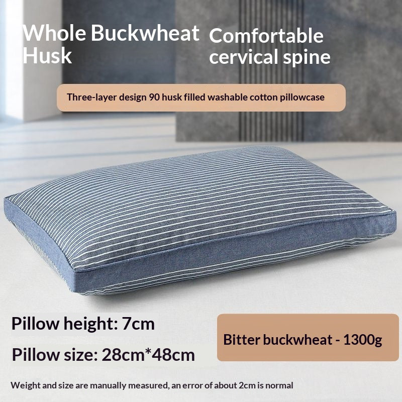 Cotton Buckwheat Oreiller Cervical Support Oreiller Insert
