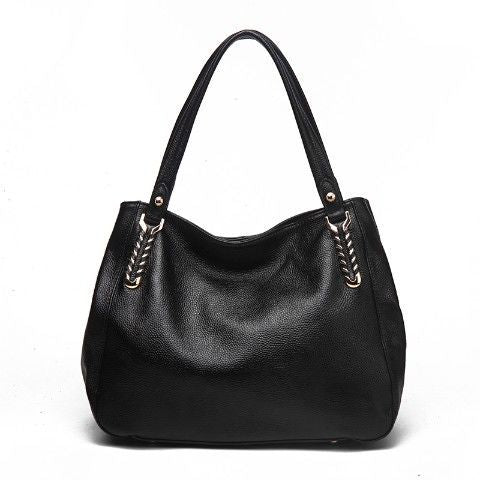 Cuir véritable Sac à épaule polyvalent de grande capacité