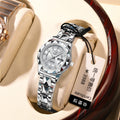Montre à quartz féminine à double date étanche