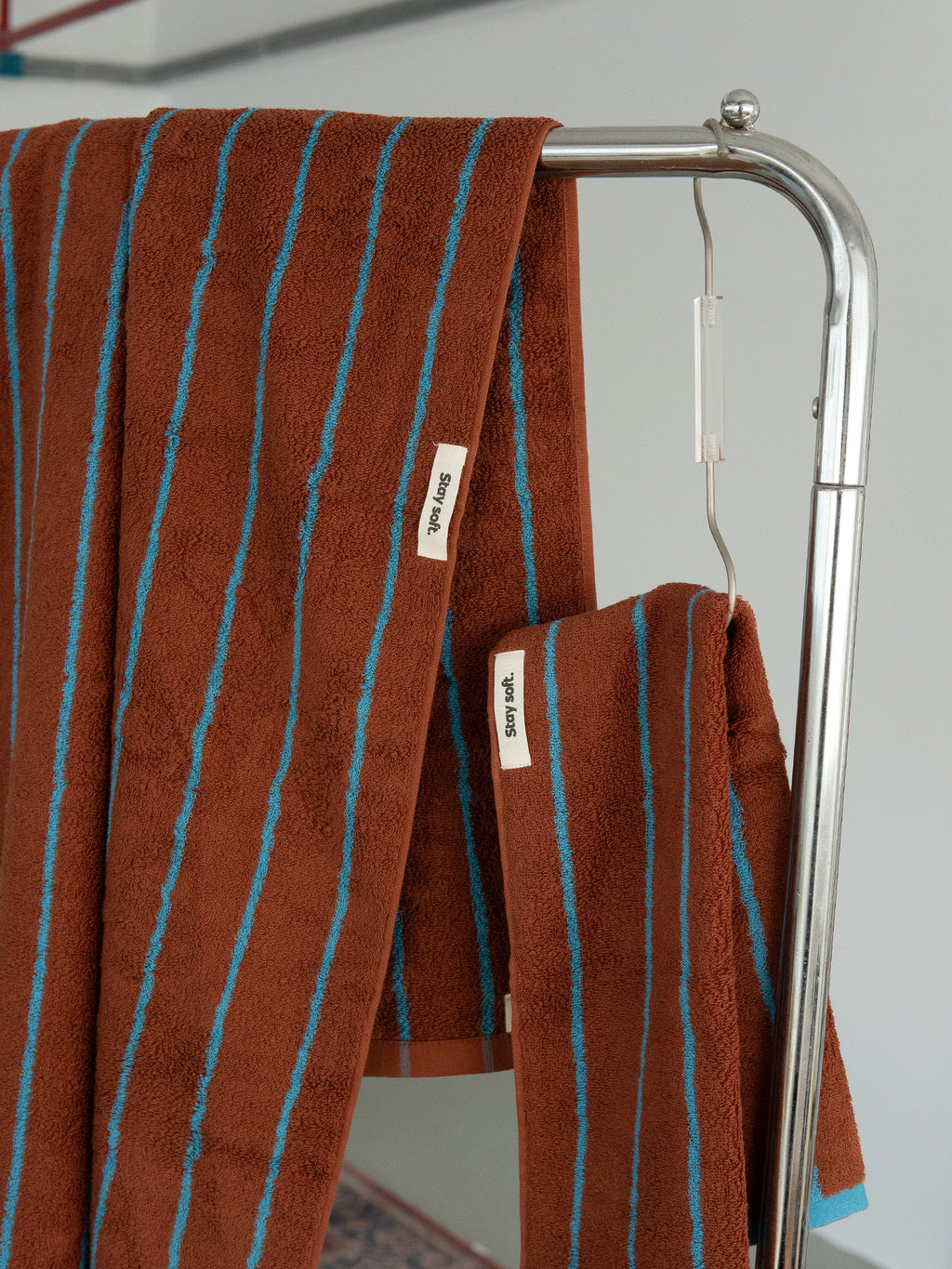 Striped Class A Pure Cotton Bath Towel for Women