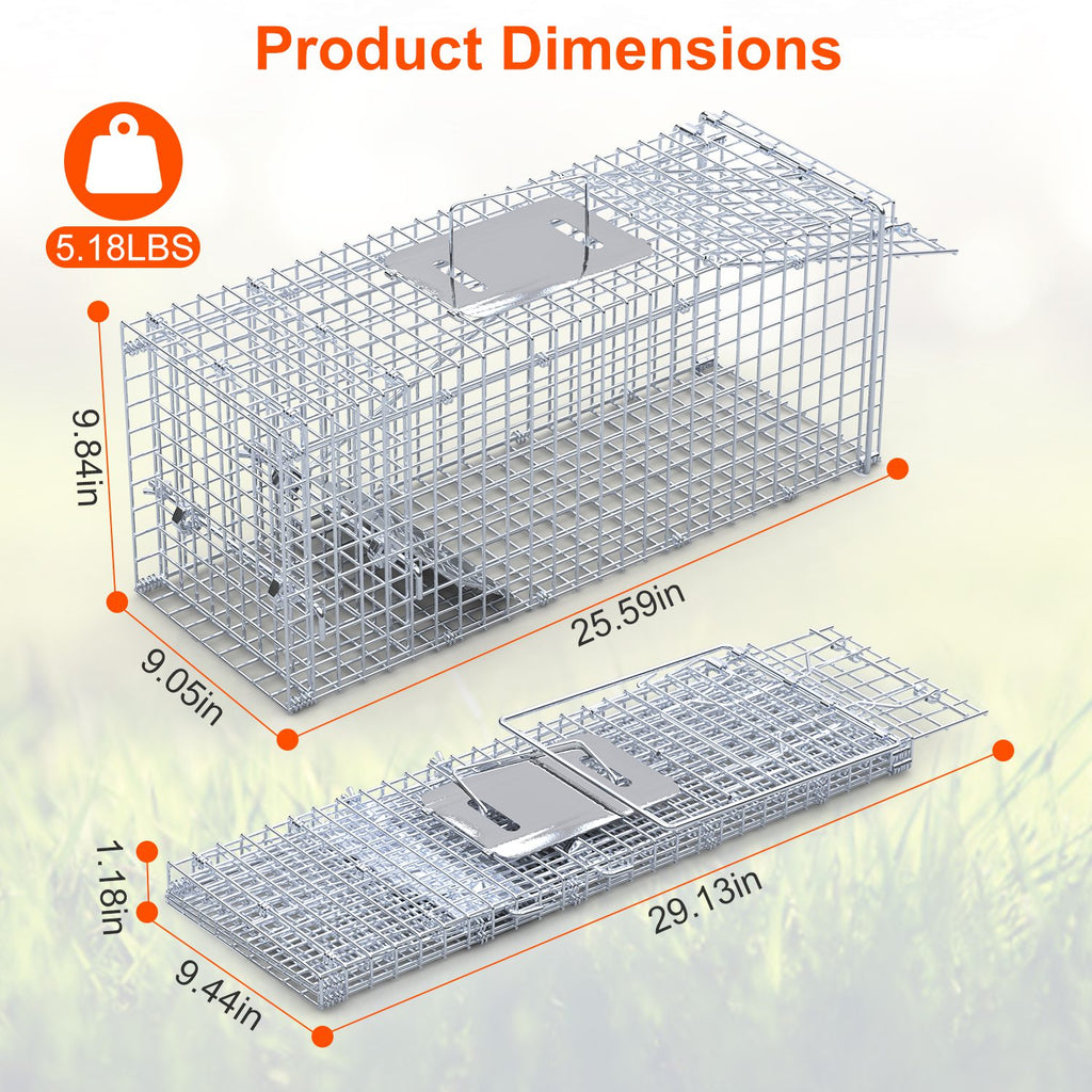 1Pc 25.59Inch Trap d'animaux vivants et humains pour la cage d'été de printemps