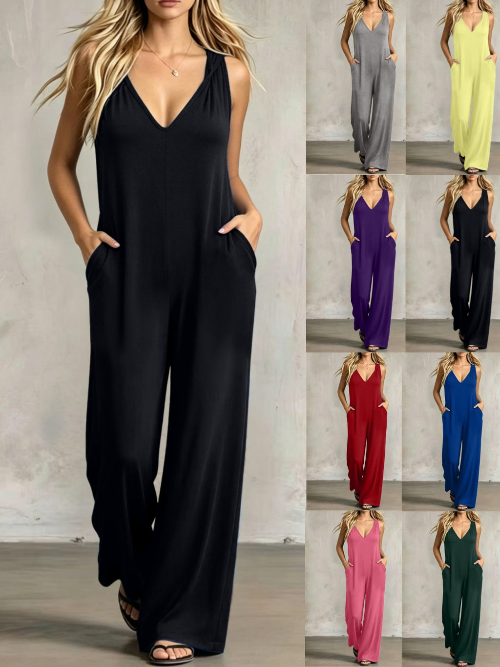 Maillot de saut V-Neck sans manches pour femmes