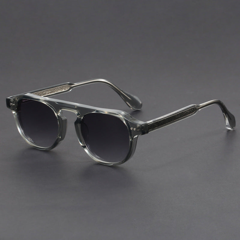 Polarized Vintage avec de grandes jantes UV Protection TR Lunettes de soleil