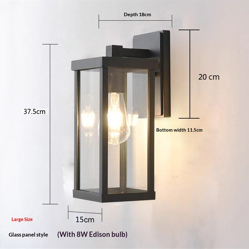 Lampe murale extérieure étanche américaine simple
