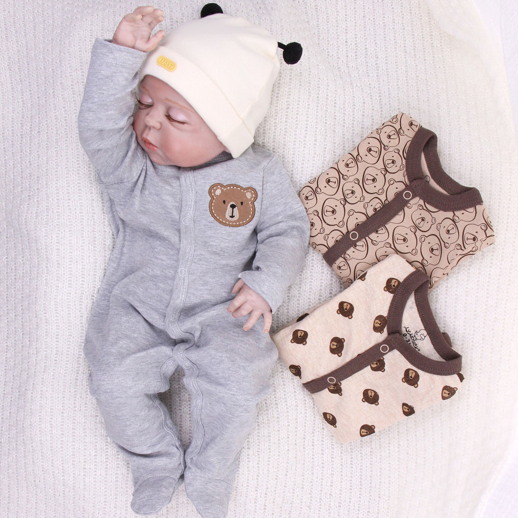 Four-saison Cotton Onesie avec manches longues pour bébé bébé Romper et vêtements de nuit