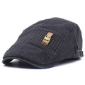Bracelet en cuir Jeans Button Hommes et femmes Retro Peaked Cap