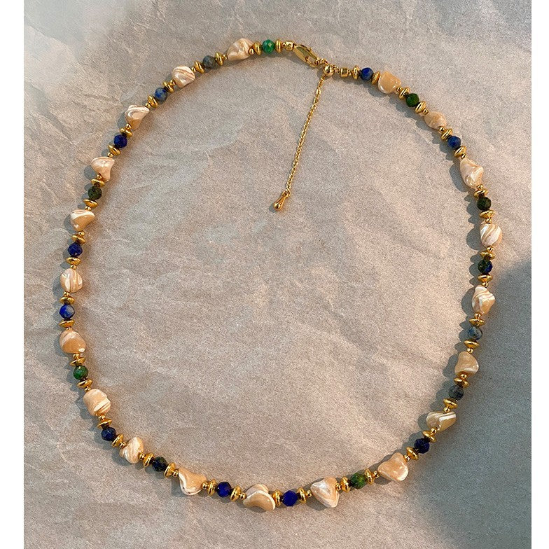Pierre naturelle Perle Minimaliste Collier élégant