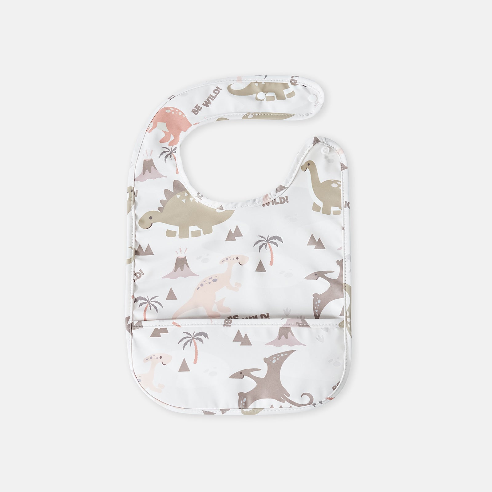 Nettoyant étanche de fermeture de snap Bib mangeant serviette de salive bille d'enfant