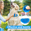 6PCS brosse de bain de chien brosse de dents chien réglable poignée Shampooing brossecrubber pour court long