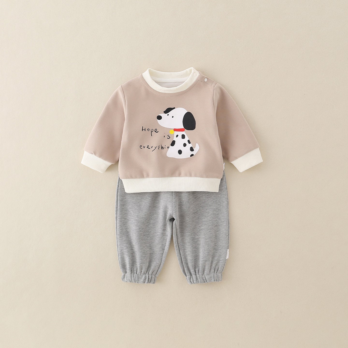 Bébé garçon Early Autumn Peeling Skin Puppy Outerwear Ensemble de printemps