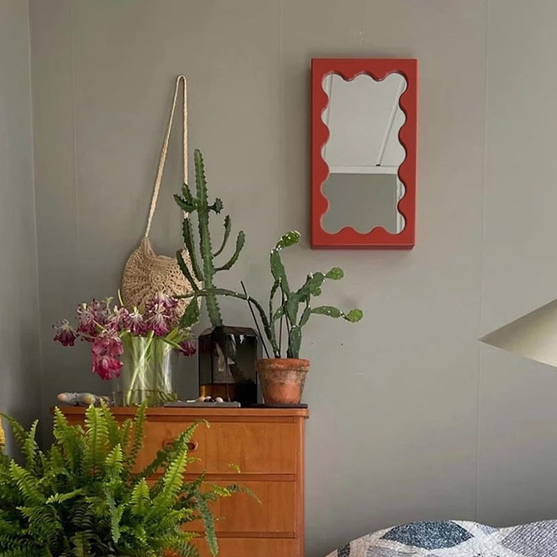 Square Wave Pattern Vanity miroir mur miroir entrée miroir