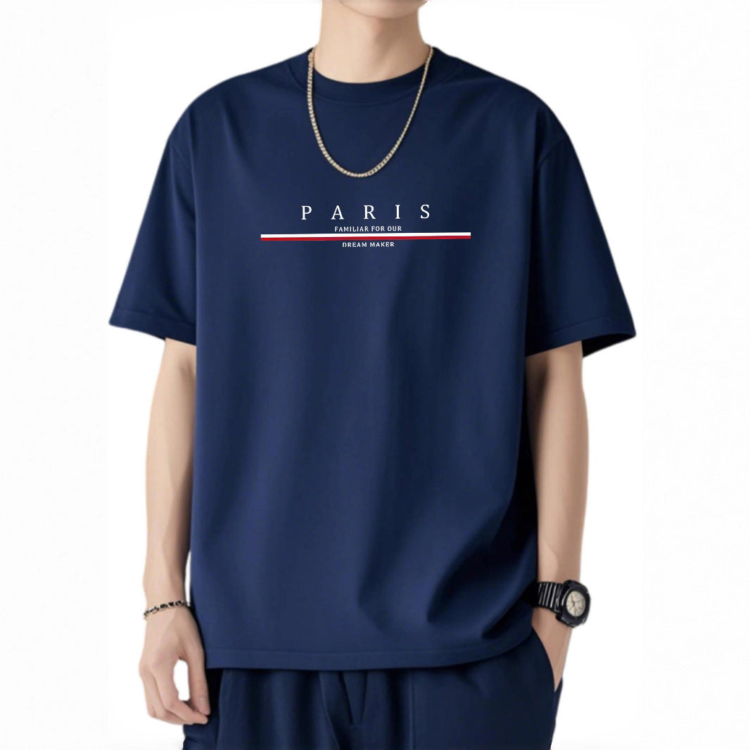 T-Shirt à manches courtes en mailles molles pour hommes