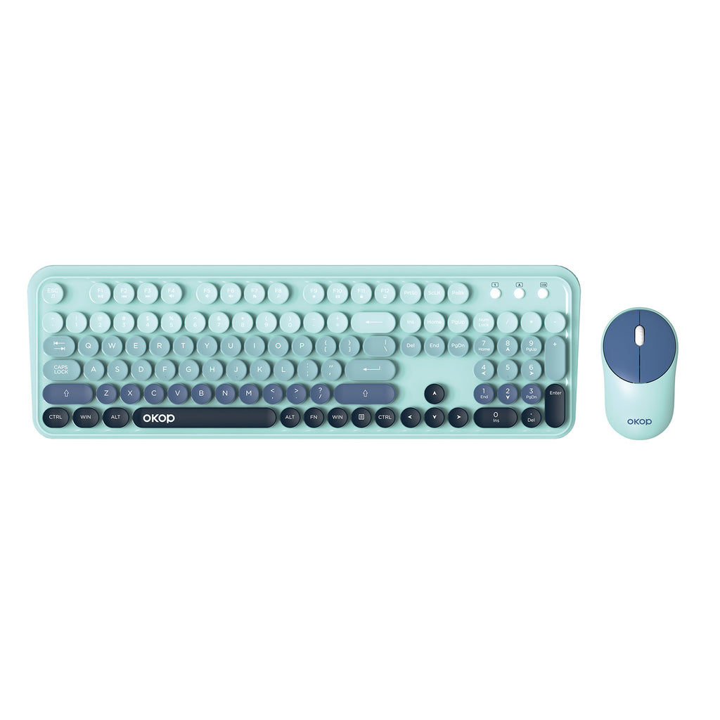Quiet Wireless Keyboard Mouse Combo, Neat 2.4G Design