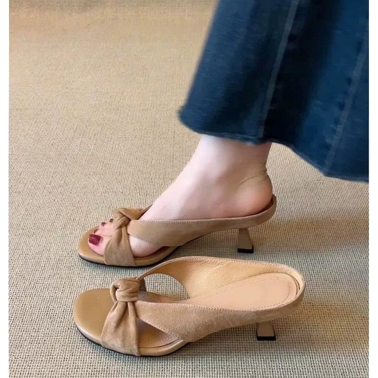 Sandales de vacances Twist Knot Cross pour femmes