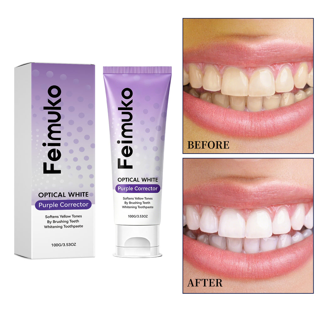 Dentifrice pourpre blanchissant