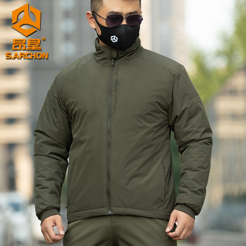 Angken Thermal Reflection Tactical Cotton rembourré Veste Homme Automne et Hiver Windproof