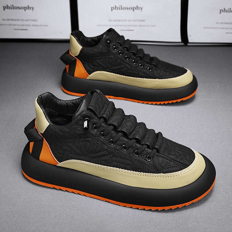 Hommes Fashionable et polyvalent en cuir Sports Casual Board Chaussures