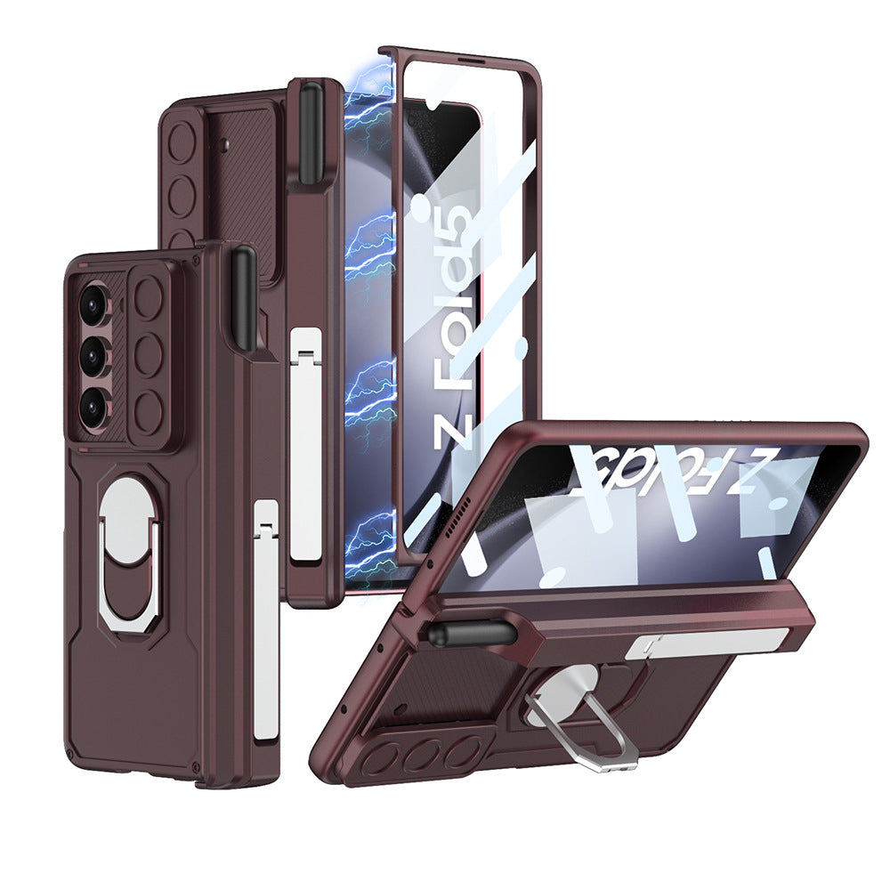 Coffret de protection magnétique pour boîtier de téléphone à charnière pliante