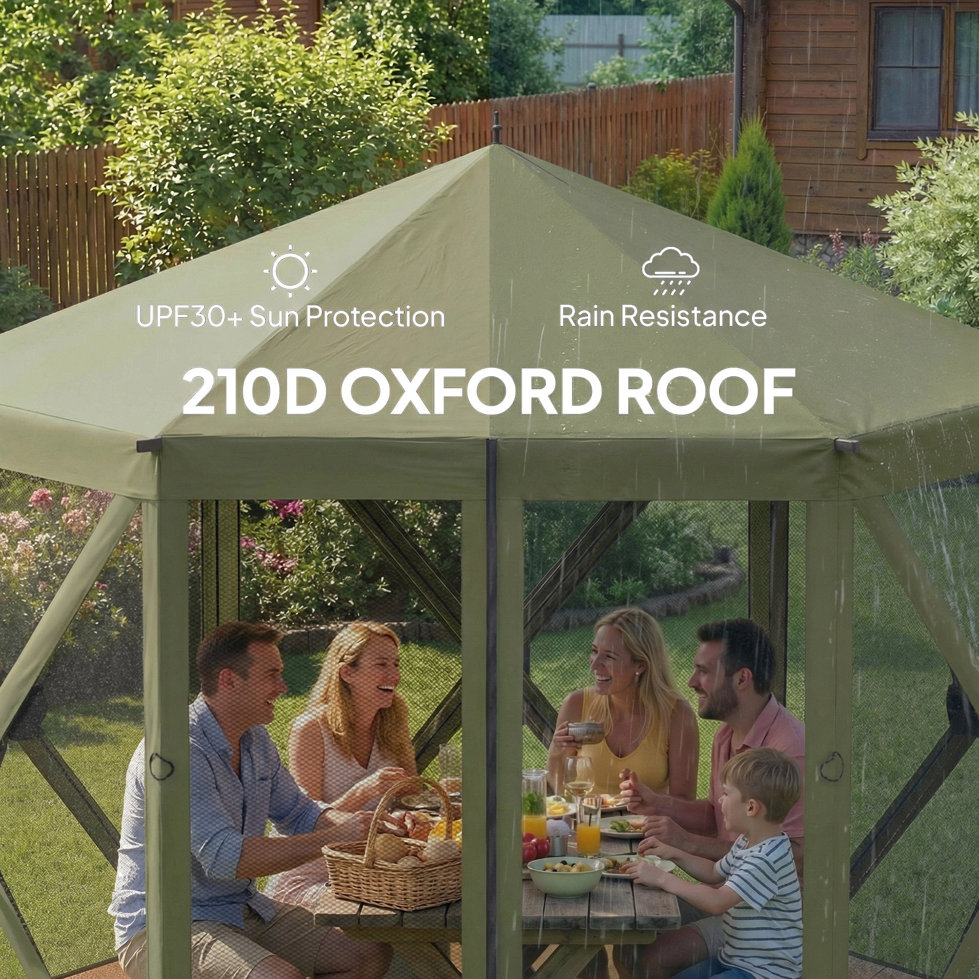 10 x 11 ft Tente d'écran Pop Up Gazebo