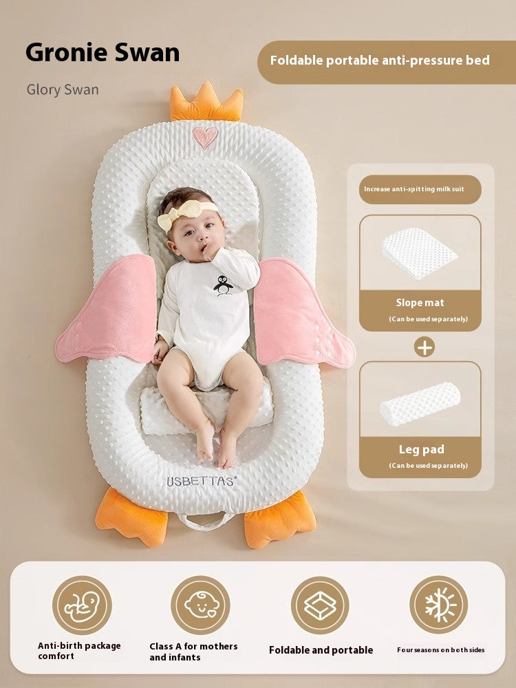 Minimally imprimé bébé apaisant et lit anti-stupéfiant