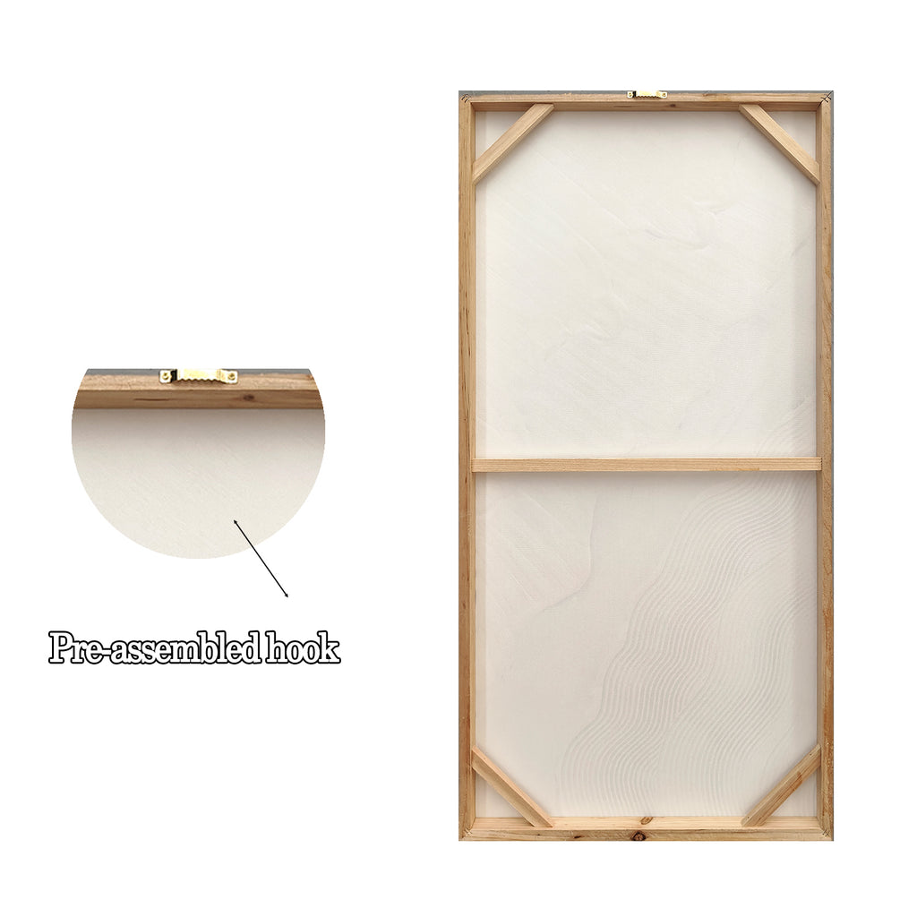 20x40 Ensemble de 2 Art mural abstrait