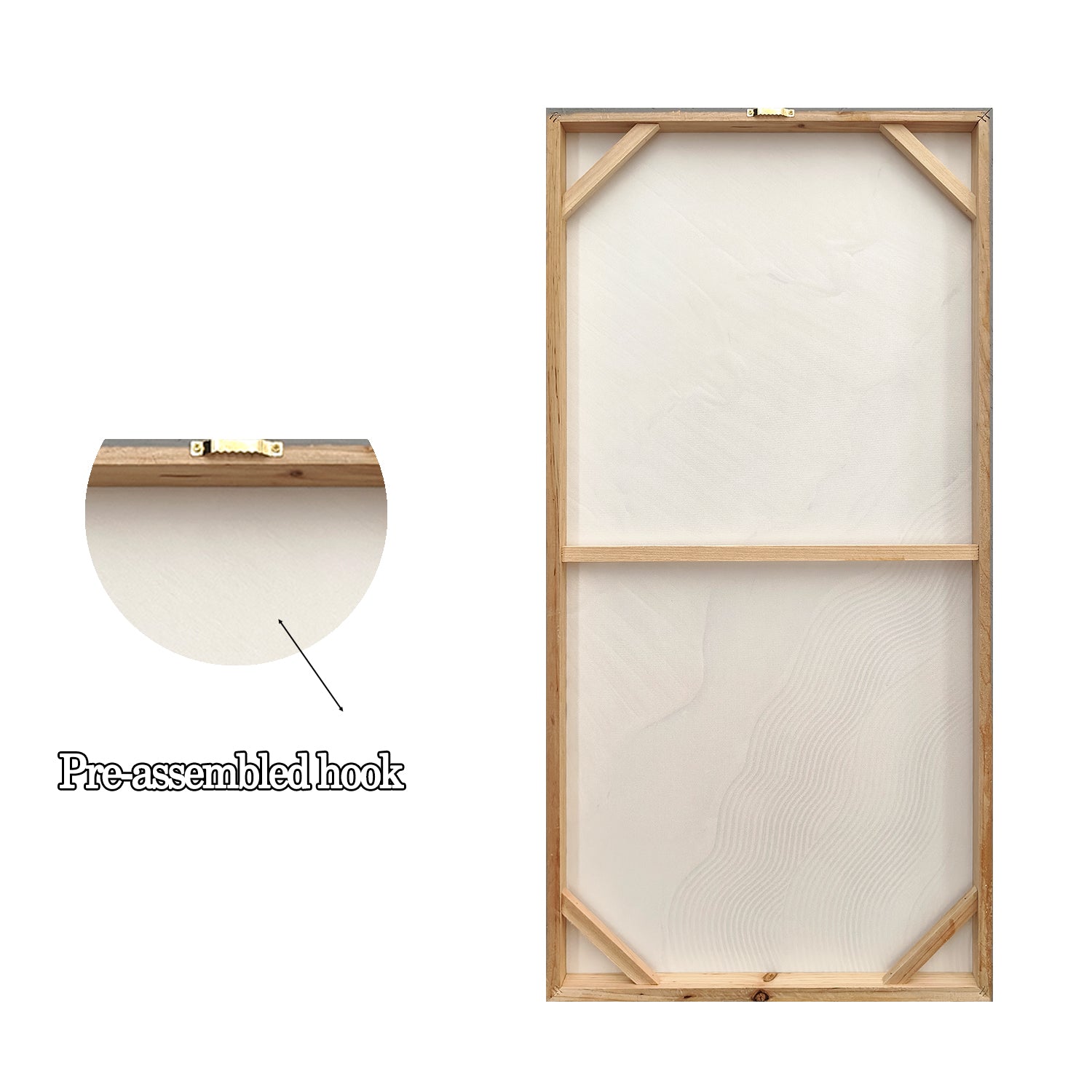 20x40 Ensemble de 2 Art mural abstrait
