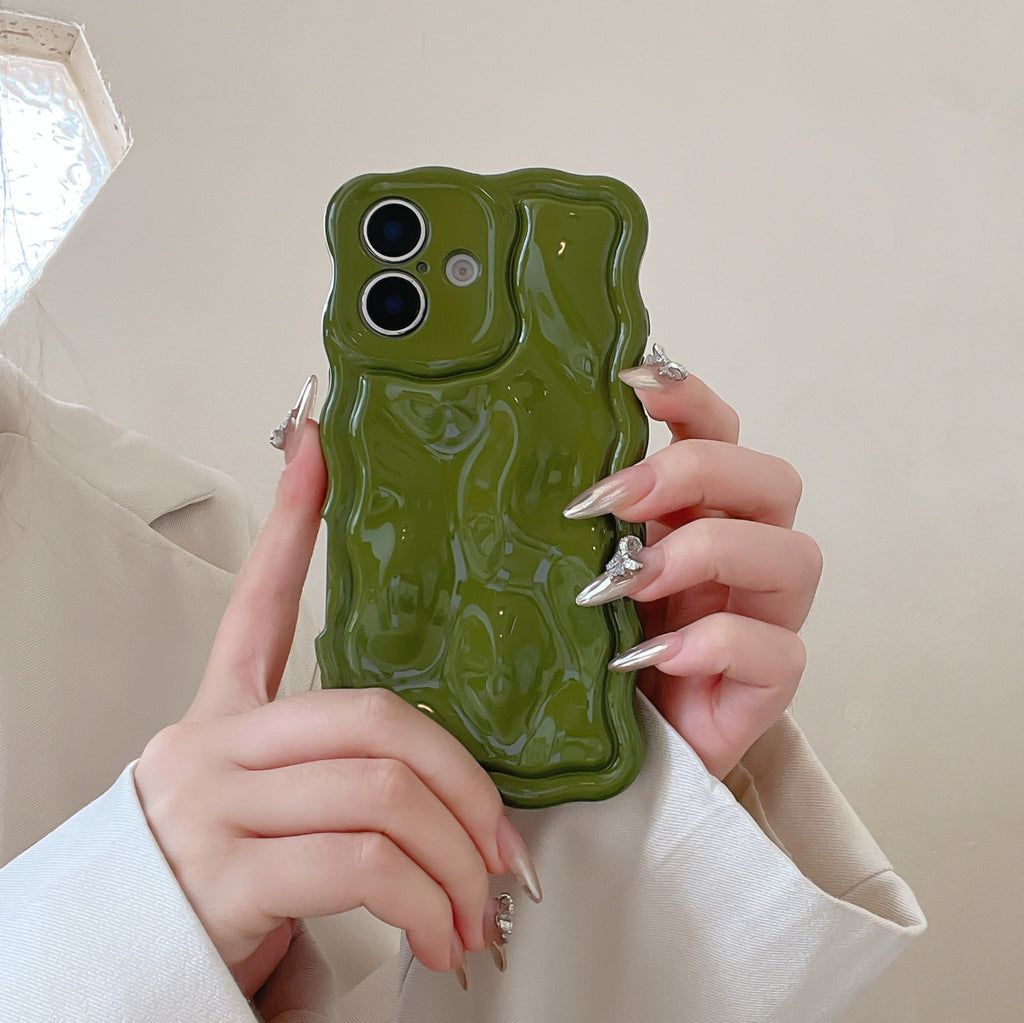 Ins Niche Water Ripple pour 17pro Max Phone Case