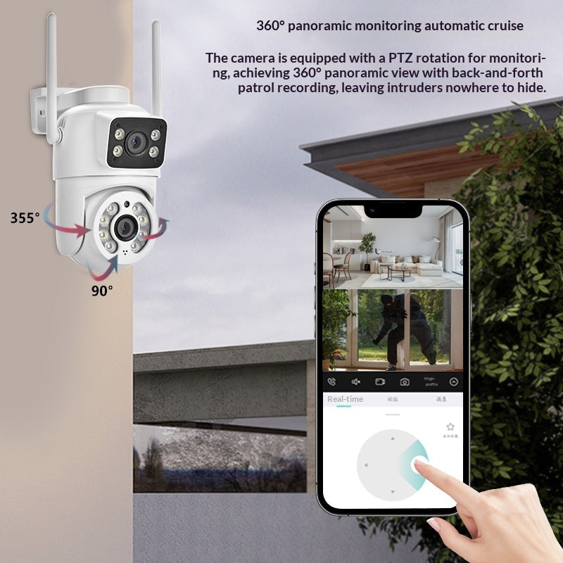 Wireless Dual-Screen Binocular Waterproof Outdoor Camera